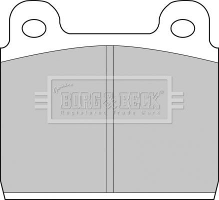 BORG & BECK Комплект тормозных колодок, дисковый тормоз BBP1041